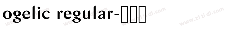 ogelic regular字体转换